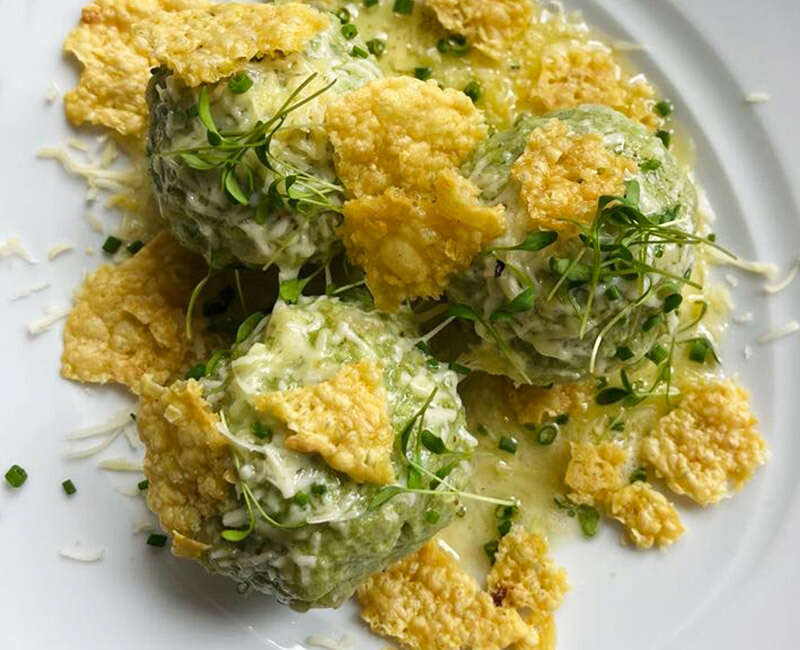 Brennesselknödel im Gasthof Sonnenhof