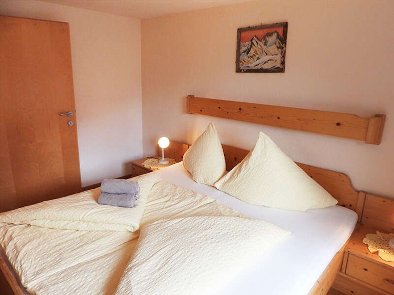 Doppelbettzimmer im Gasthaus Sonnenhof in Pfunds
