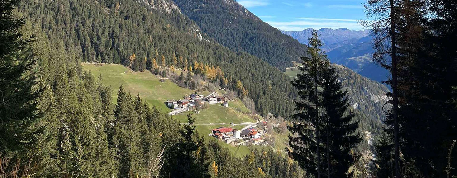 Ausblick auf den Weiler Kobl
